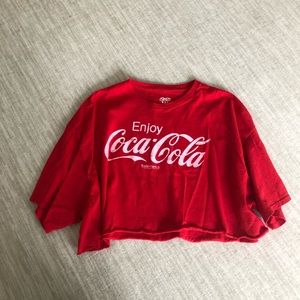 cropped vintage coca cola tshirt